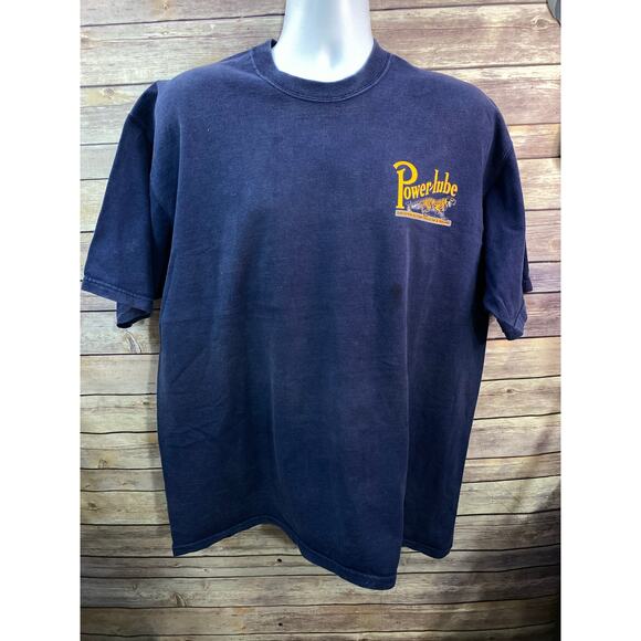 Vintage Rare Powerlube Motor Oil - Graphic Cotton T Shirt Short size XL - Picture 2 of 10
